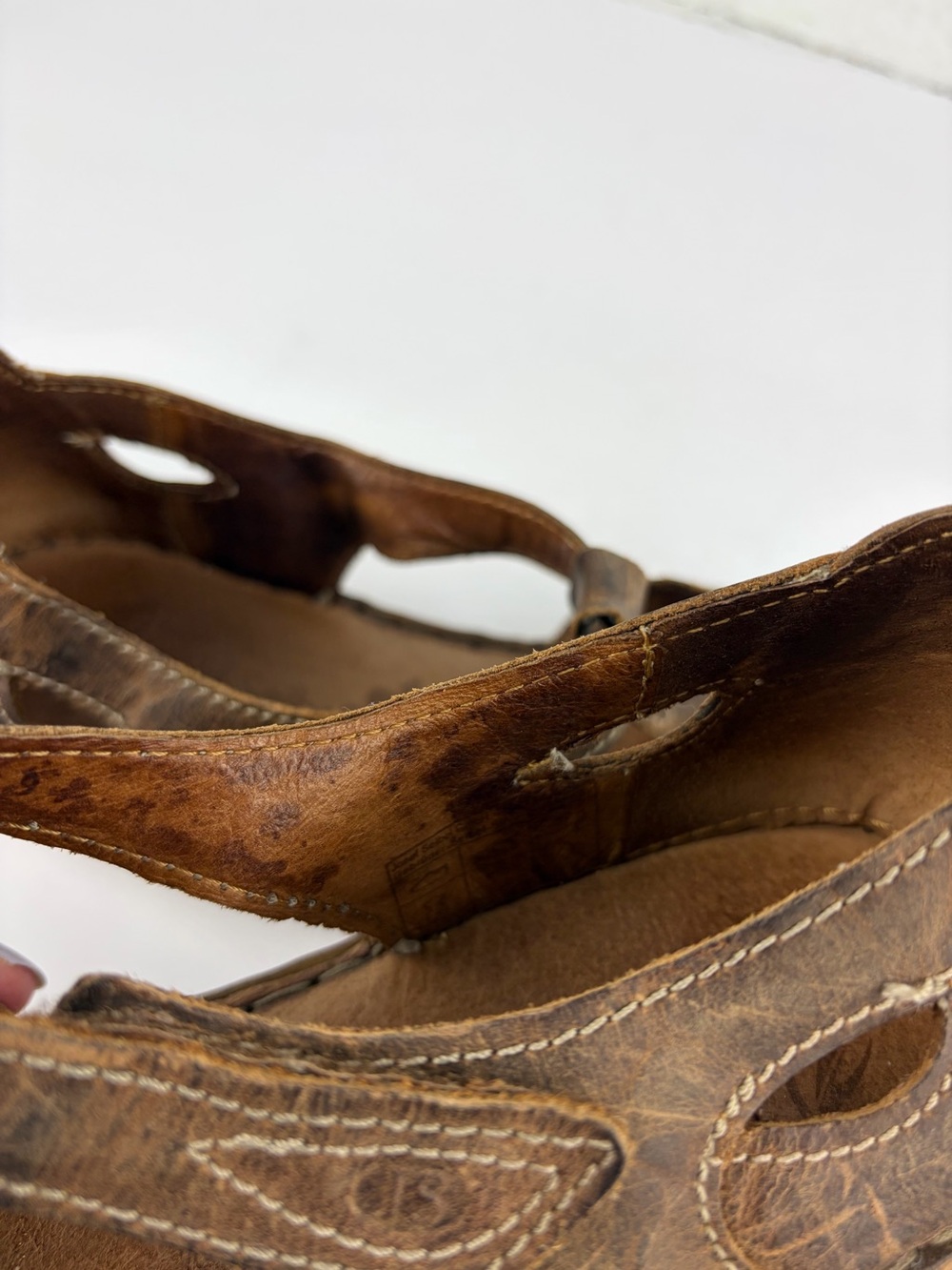 Josef Seibel Rosalie 29 Brown Leather Closed Toe Mary Jane Sandals 39 - Picture 6 of 11